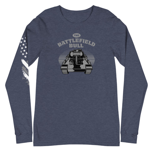 The Battlefield Bull Unisex Long Sleeve Tee - Mainstream Freedom